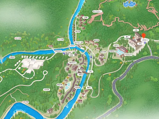 仙居结合景区手绘地图智慧导览和720全景技术，可以让景区更加“动”起来，为游客提供更加身临其境的导览体验。
